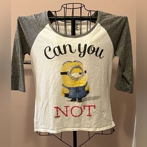Minions Baseball style tee